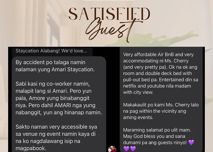 Amari Staycation - Alabang Appartement *